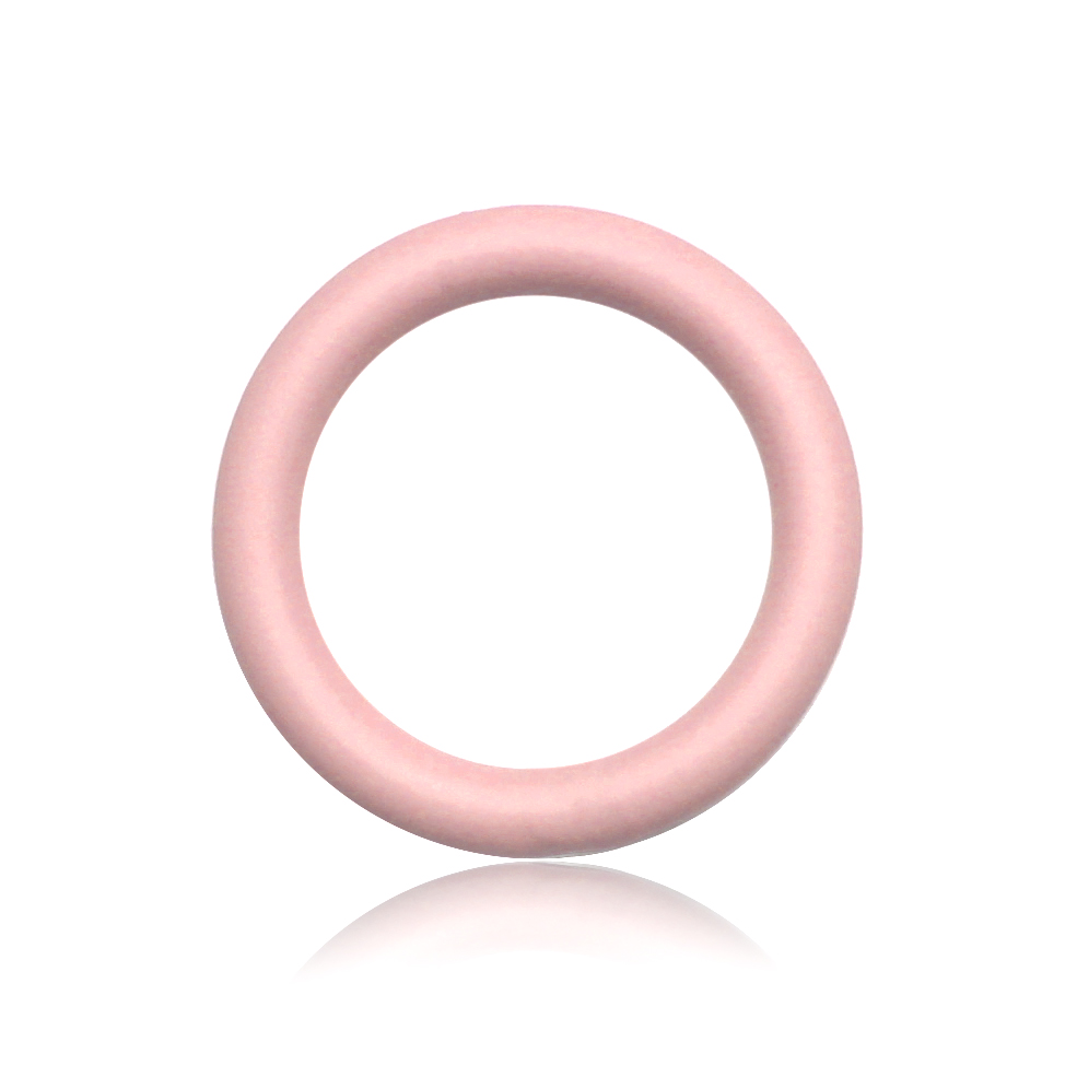 O-Ring mit Silikonbeschichtung, Pastell Rosa