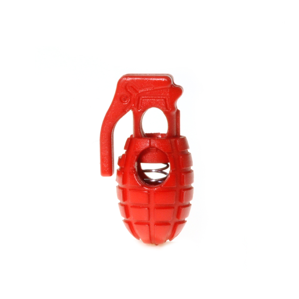 Kordel-Stopper Kunststoff (Tanka), Typ "granate"