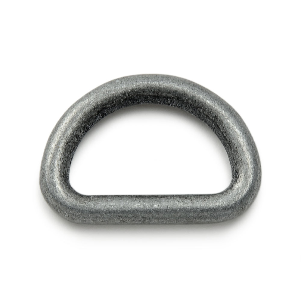 D-Ringe aus rostfreiem Nickelstahl ohne Schweißnaht 3,5cm x 2,4cm, grau