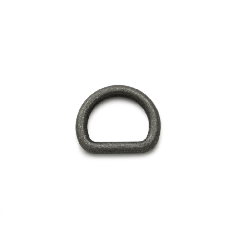 D-Ringe aus rostfreiem Nickelstahl ohne Schweißnaht 18mm x 15mm, grau