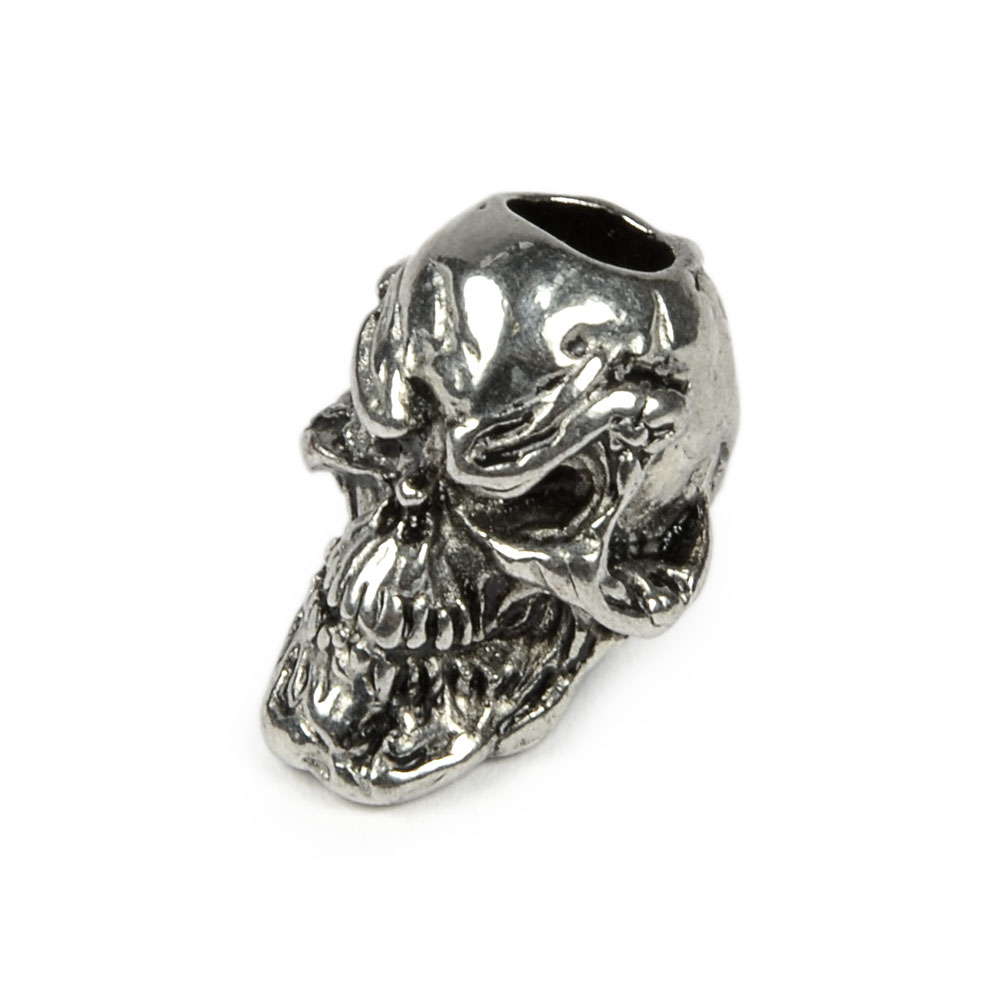 Zierperle Totenkopf (Skull) mit Halteöse "evil skull"