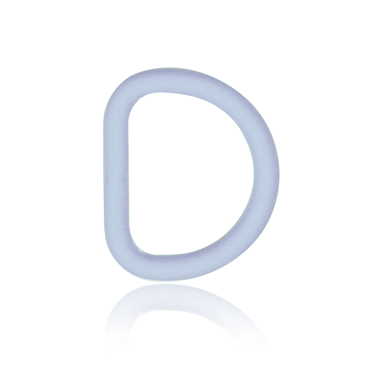 D-Ring mit Silikonbeschichtung, 25mm Pastell-Blau