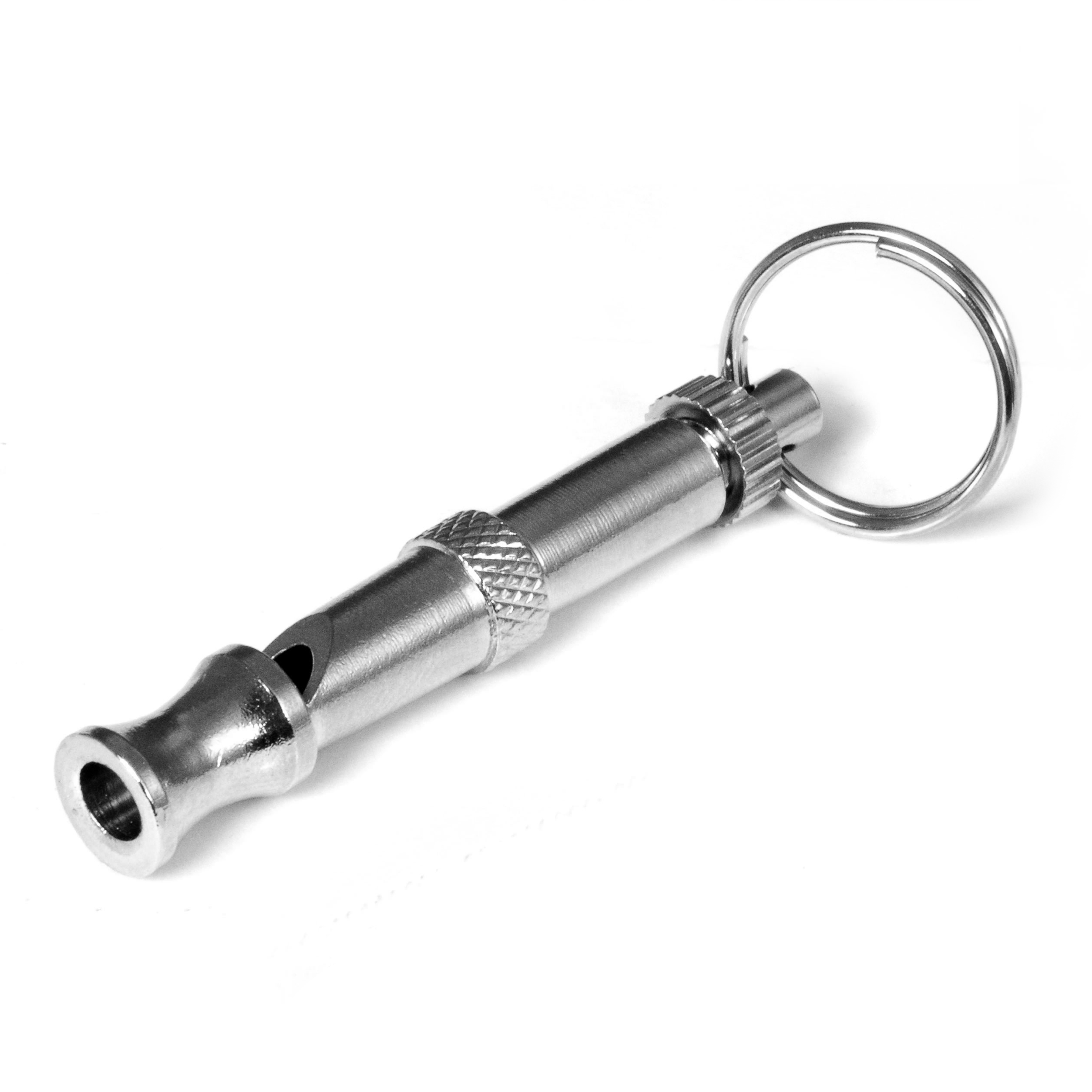 Hundepfeife Edelstahl mit Schlüsselring "dog whistle stainless steel"
